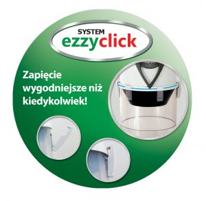 System Ezzy Click - wygodny oraz intuicyjny system mocowania zbiornika w odkurzaczach centralnych